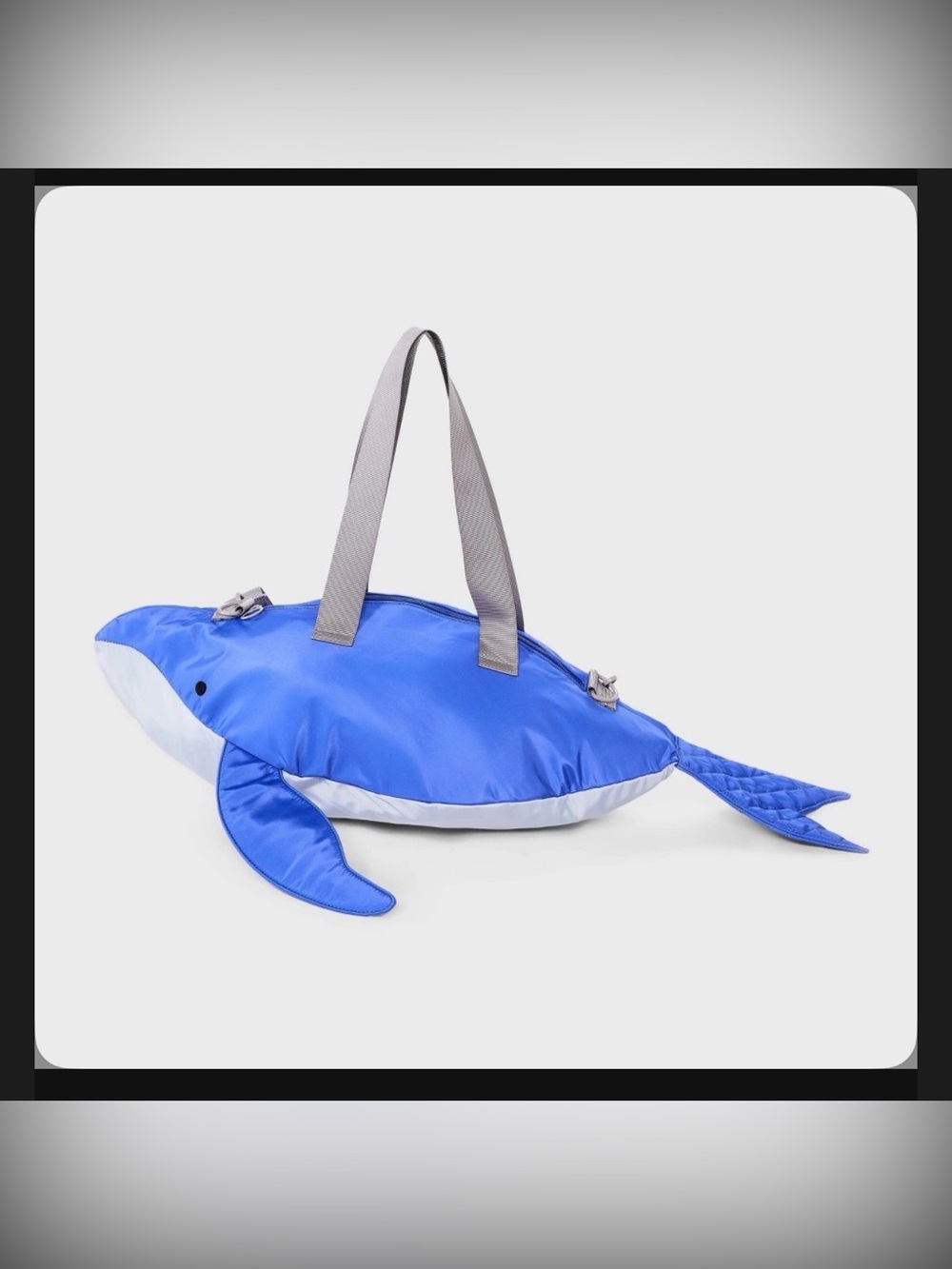 Kids Whale Shaped Duffel Bag